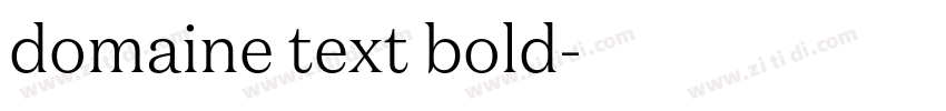 domaine text bold字体转换 domaine text bold字体转换